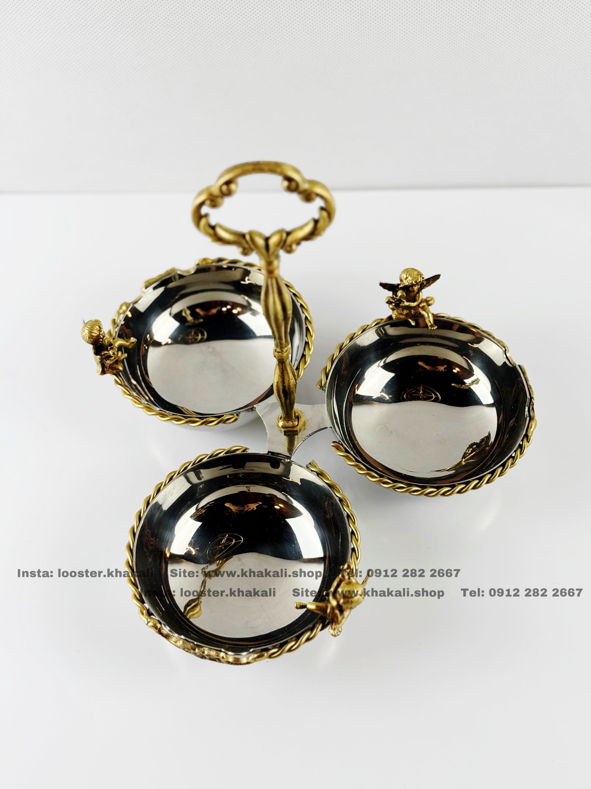 ظروف پذیرایی استیل برنج اردوخوری