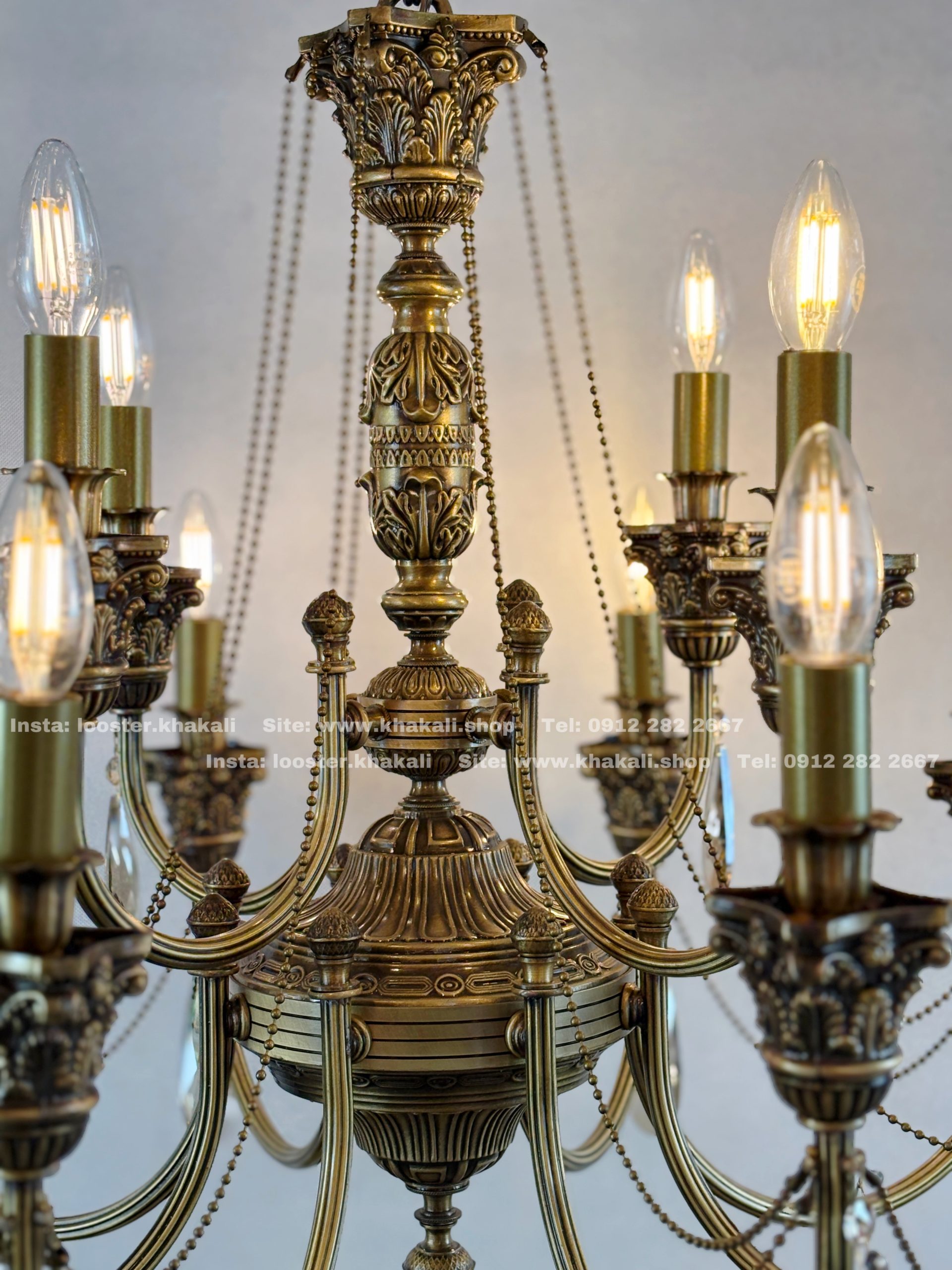 لوستر برنجی