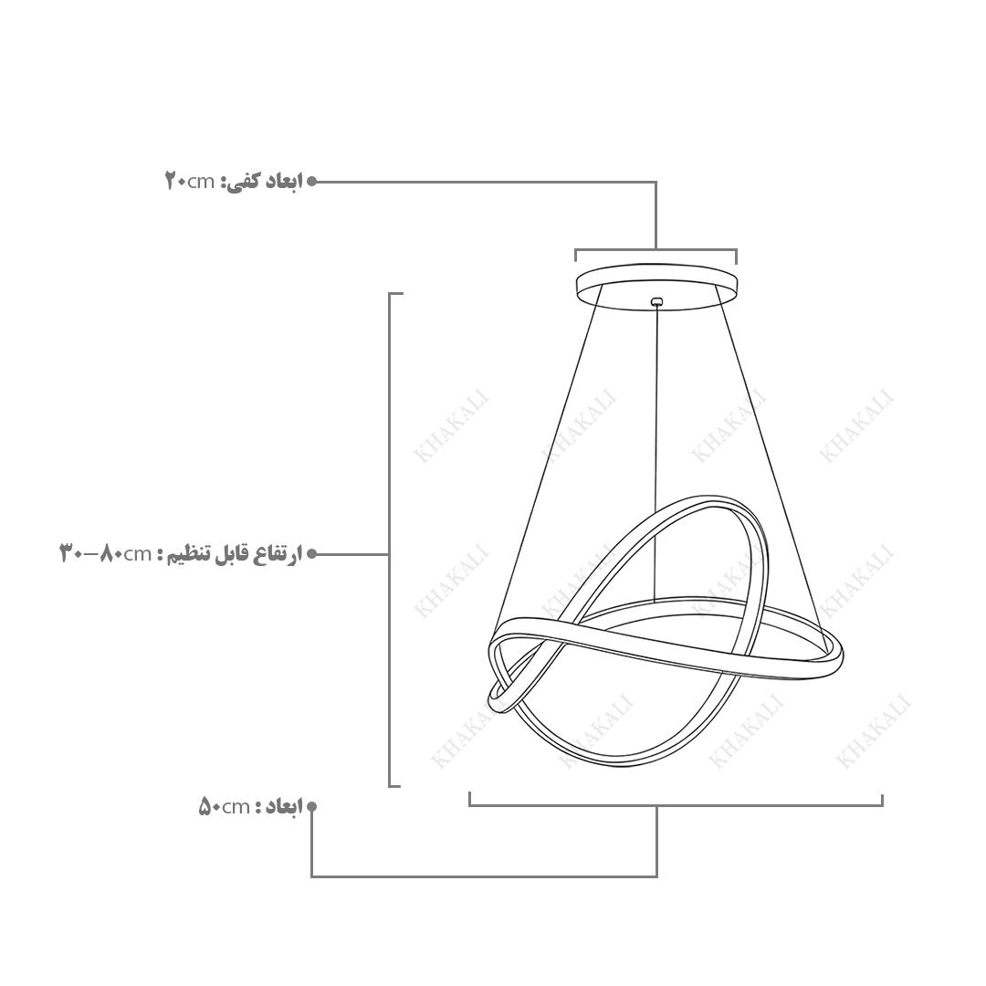 راهنمای اندازه گیری led مدل پاپیون