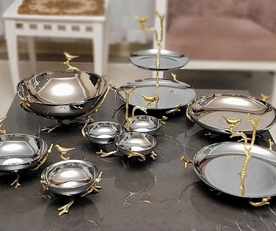 ظروف پذیرایی خارجی فلزی