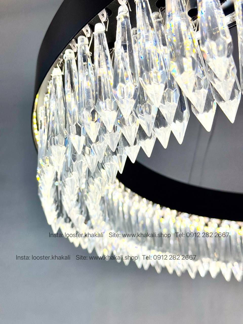 لوستر کریستالی مدرن