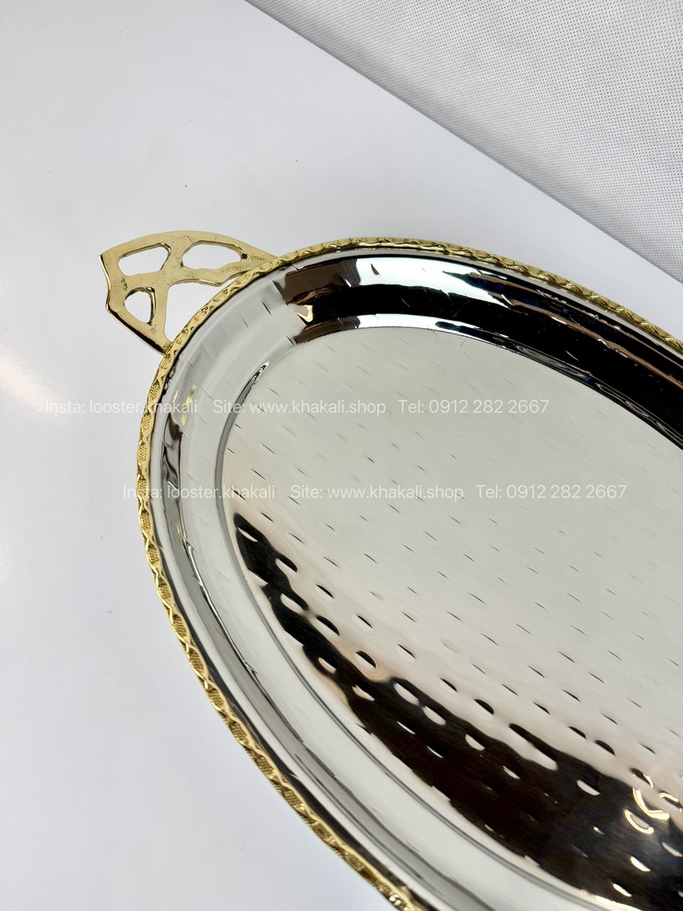 سینی بیضی پایه دار