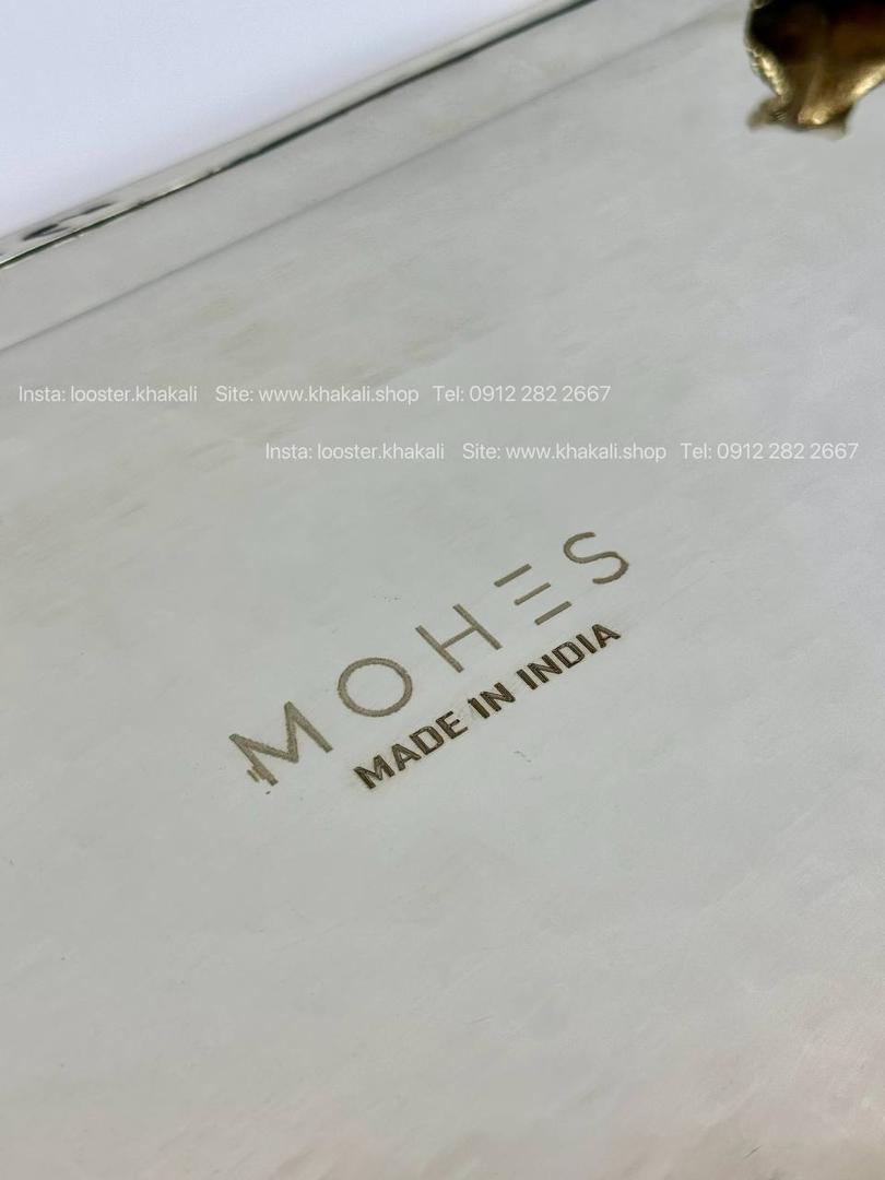 سینی پایه دار استیل برنج