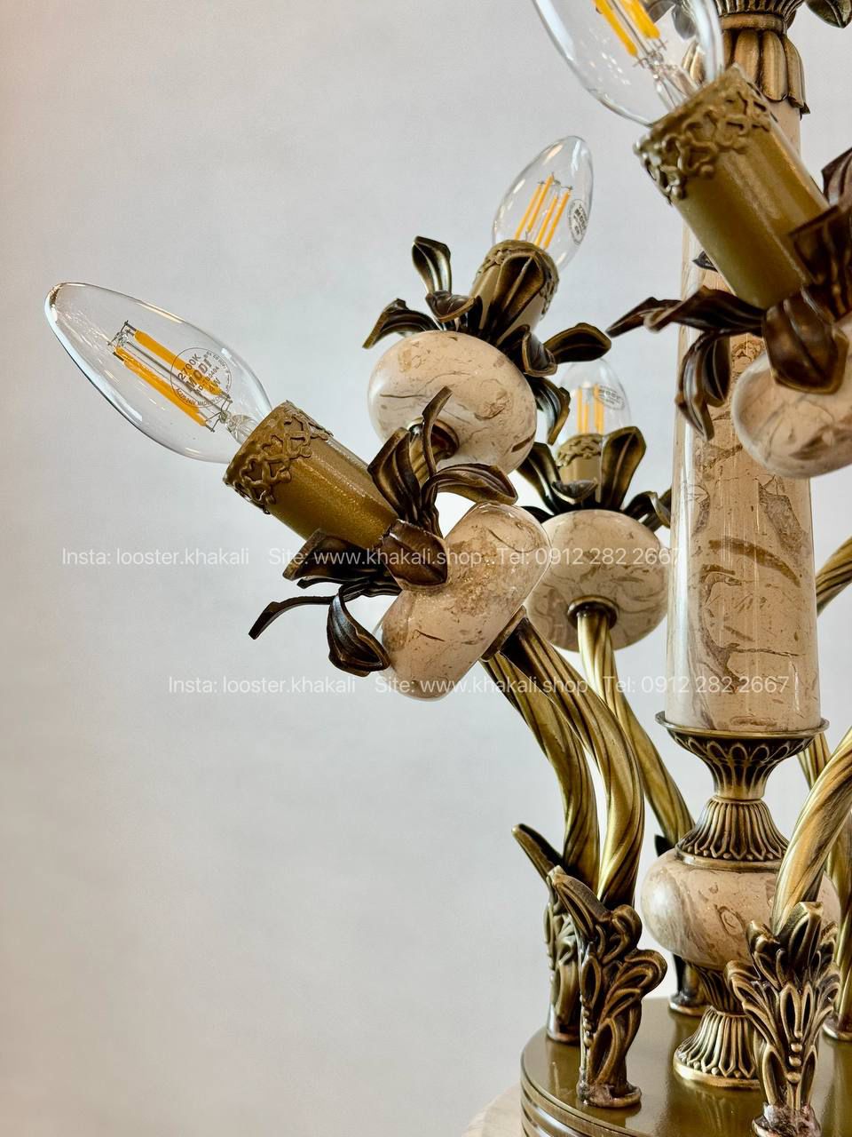 لوستر فانوسی سنگی