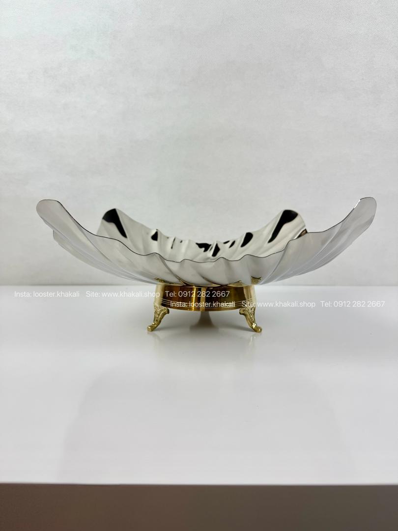 میوه خوری استیل برنج وارداتی هندی مدل چهار گوش