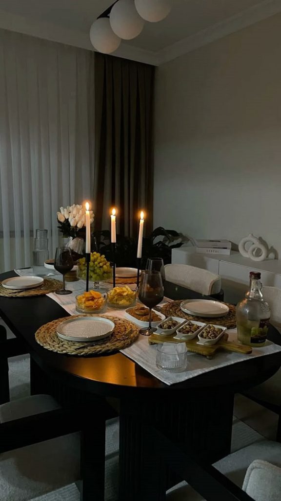 دکوراسیون میز ناهارخوری