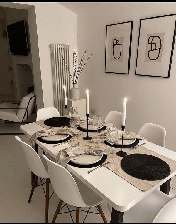 چیدمان میزناهارخوری به سبک مدرن 