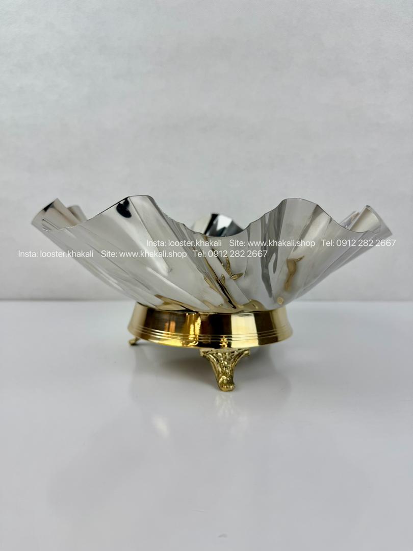 میوه خوری استیل برنج وارداتی هندی مدل گرد