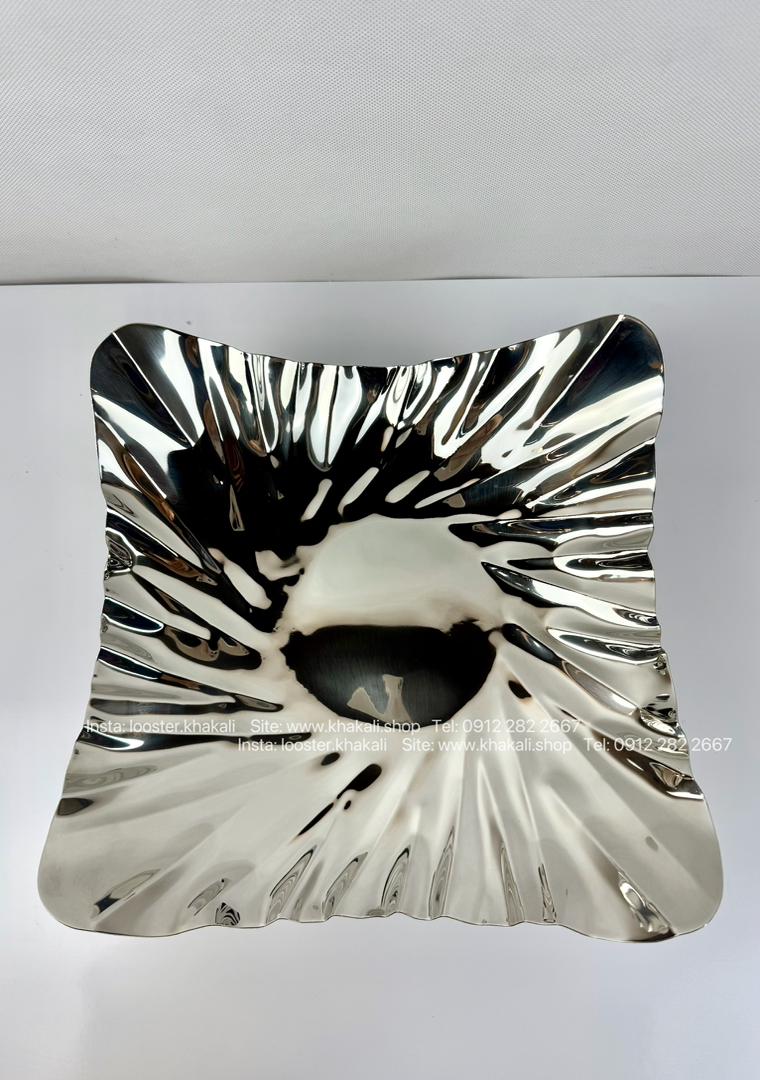 میوه خوری استیل برنج وارداتی هندی مدل چهار گوش