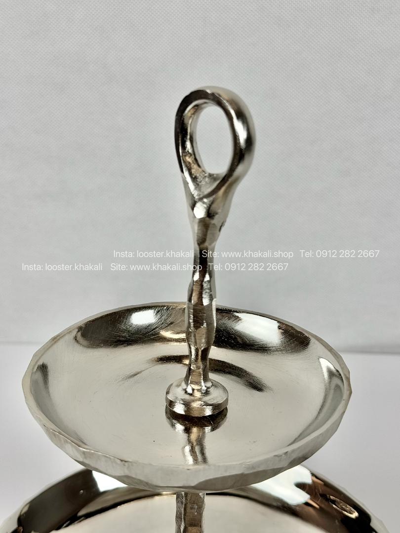 شیرینی خوری دو طبقه الومینیومی