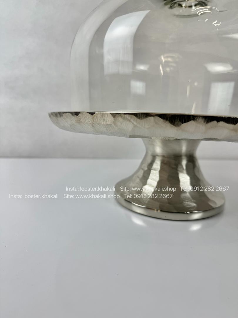 کیک خوری درب شیشه ایی الومینیومی