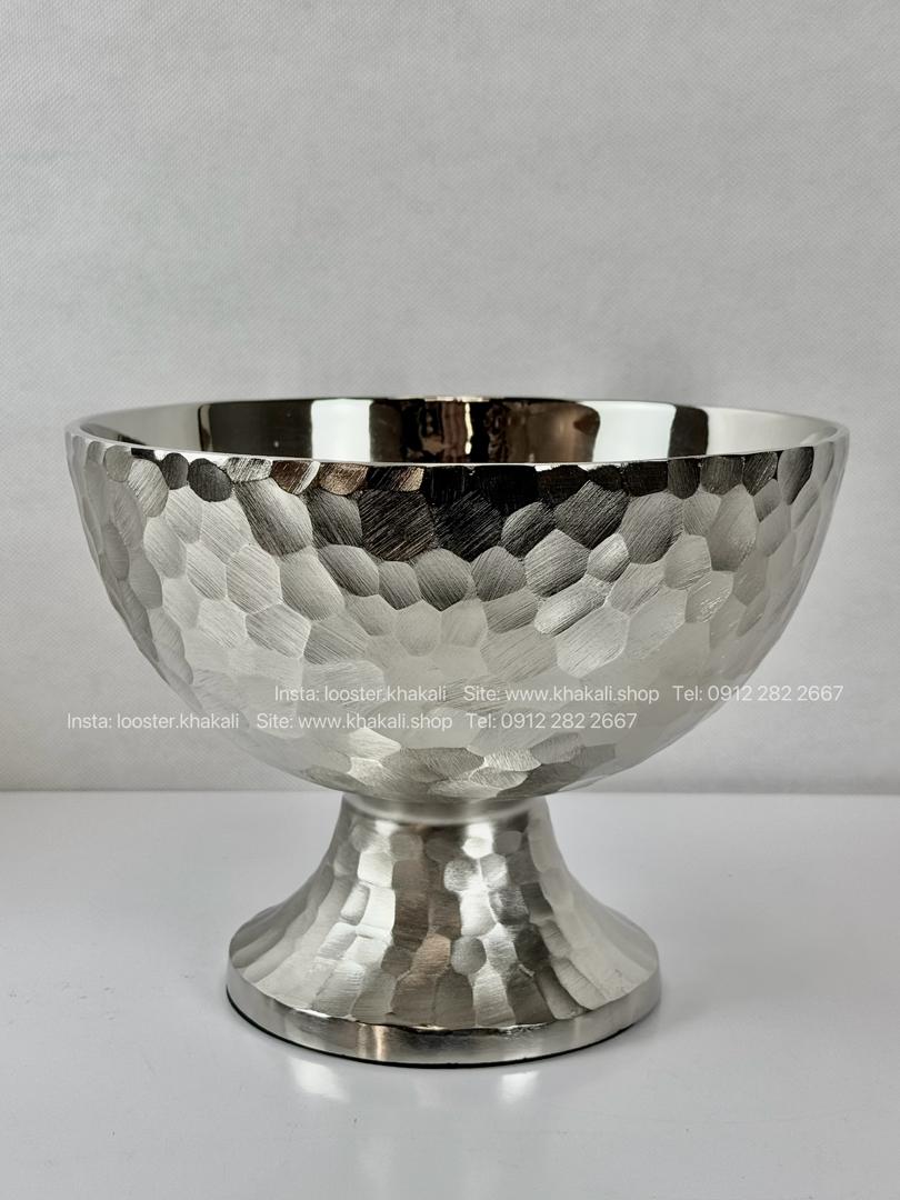 میوه خوری پایه دار سه سایز آلومینیومی