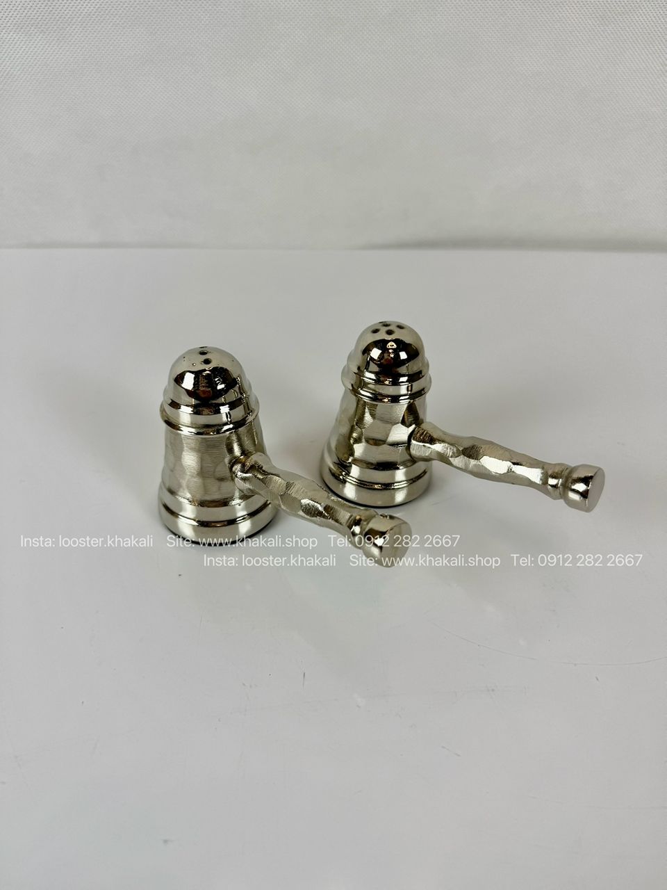 ست 2 عددی نمکدان دسته دار الومینیومی