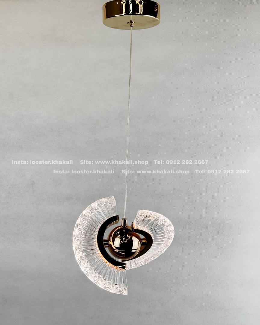 لوستر آویز سفینه ای وارداتی سایز بزرگ