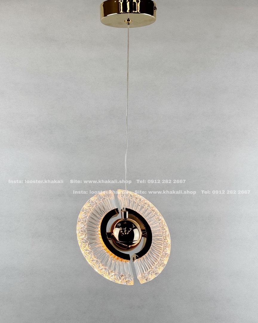 لوستر آویز سفینه ای وارداتی سایز بزرگ