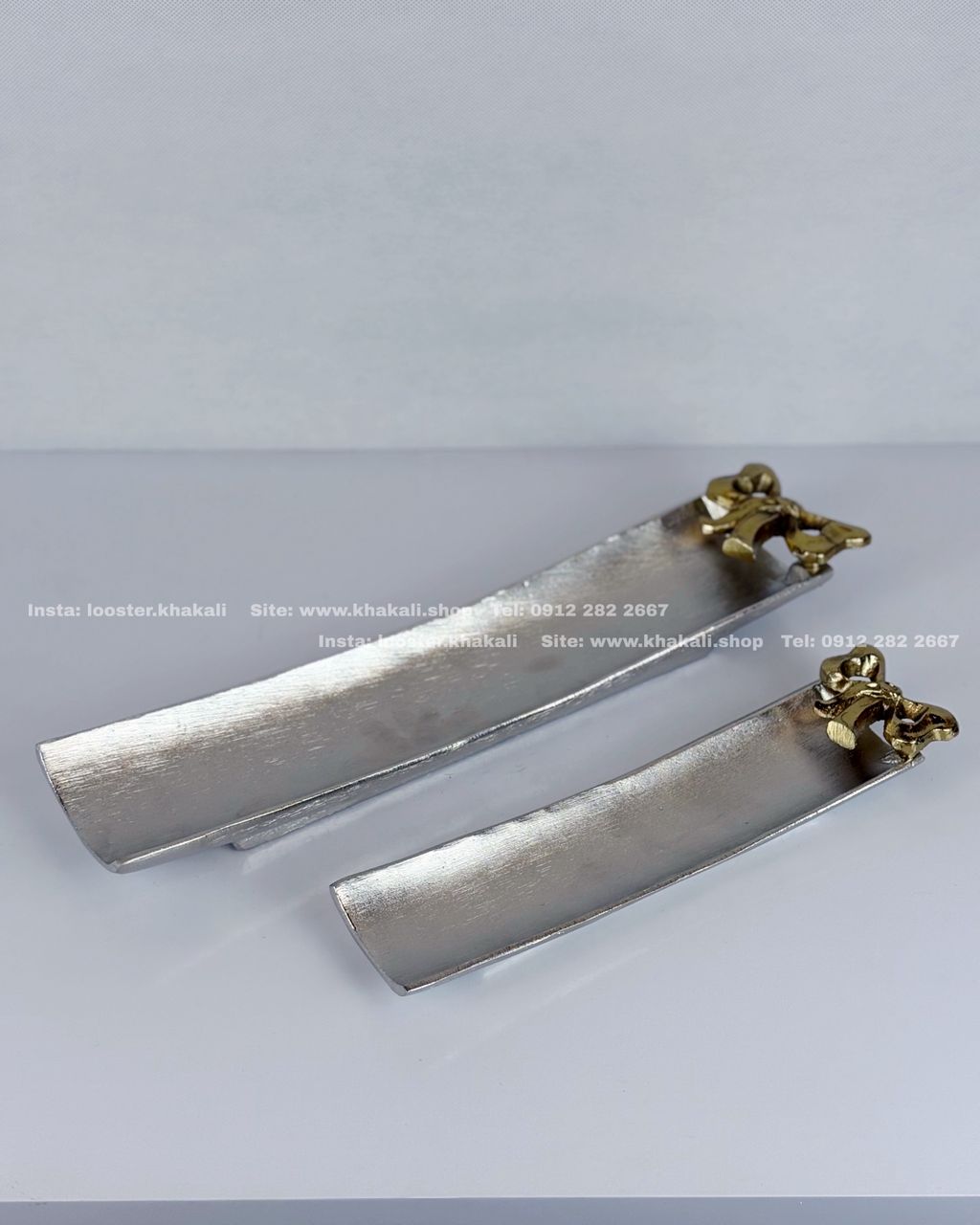 رولت خوری پایه دار آلومینیوم مدل پاپیون