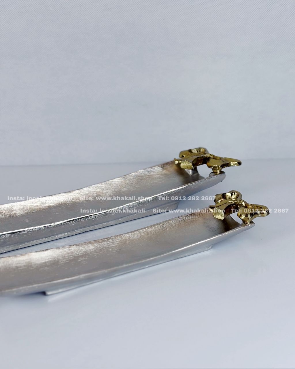 رولت خوری پایه دار آلومینیوم مدل پاپیون - Image 3