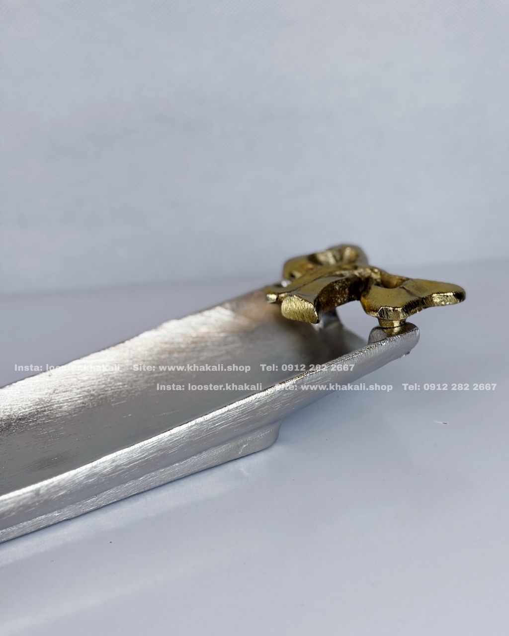 رولت خوری پایه دار آلومینیوم مدل پاپیون - Image 4