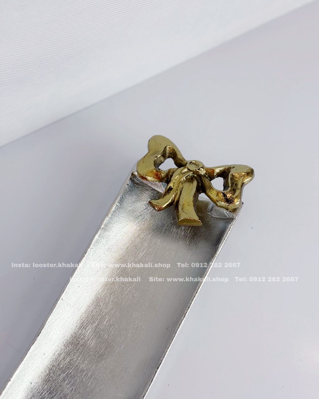 رولت خوری پایه دار آلومینیوم مدل پاپیون - Image 6